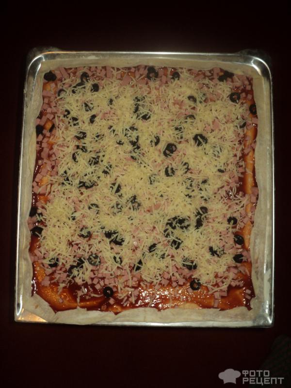 Рецепт Тонкое тесто для настоящей итальянской пиццы без дрожжей фото