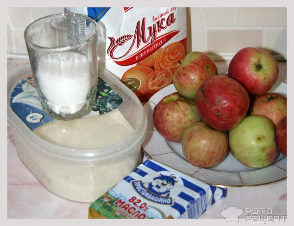 Рецепт Насыпной яблочный пирог фото
