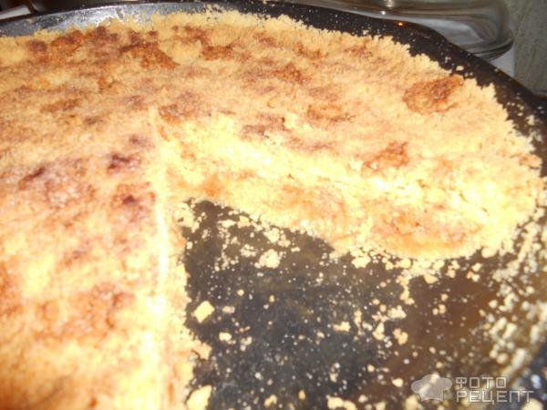 Насыпной яблочный пирог на смеси кукурузной и рисовой муки
