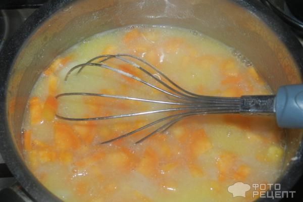 Крем -суп из овощей с кукурузной мукой фото