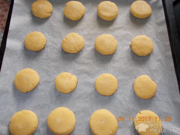 Песочное печенье из кукурузной муки фото