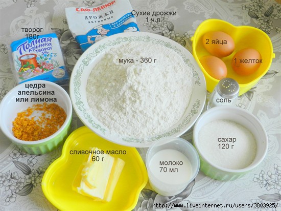 Дрожжевые творожные булочки рецепт с фото