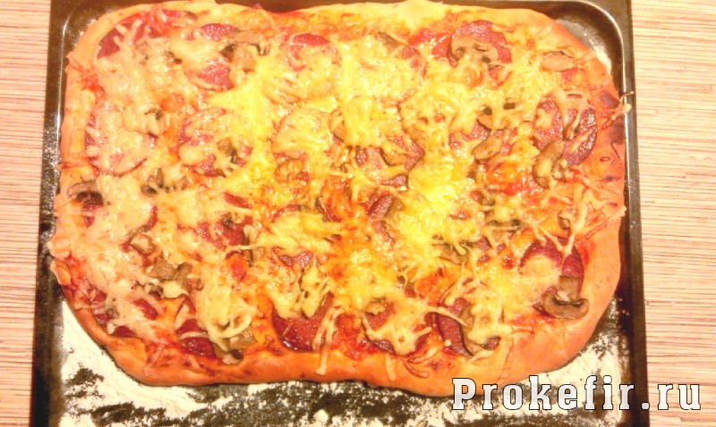 Пицца на кефире с дрожжами: фото 15
