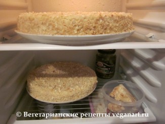 Торт в холодильнике