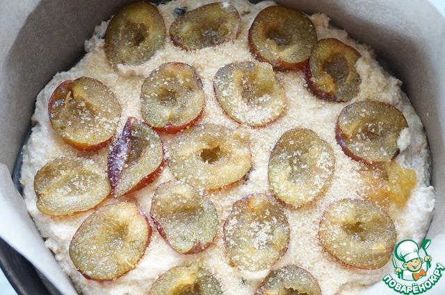 Готовим Цельнозерновой пирог со сливами простой рецепт приготовления с фотографиями #3