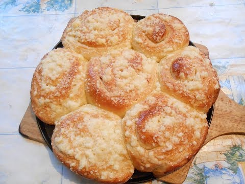 Buns with sprinkling. Delicious and delicate.