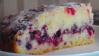 Обалденно вкусный сметанный пирог с ягодами (Sour creampie with berries