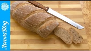 Самый простой рецепт пшеничного цельнозернового хлеба на закваске