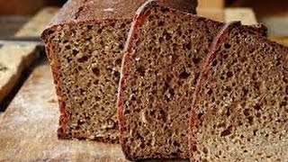 Домашний пшенично-ржаной хлеб в печке