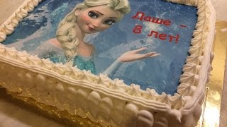 Королевский торт для дня рожденья/Cake Elsa frozen Birthday /Home cake