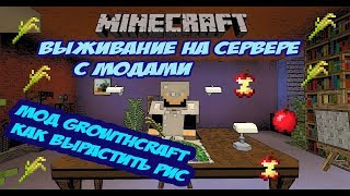 Minecraft выживание на сервере с модами / Как вырастить рис мод growthcraft 1.7.10