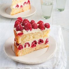 Raspberry Genoise sponge. For the full recipe, click the picture or see www.redonline.co.uk: 