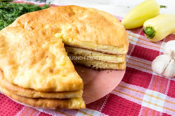 пирог с брынзой и картофелем