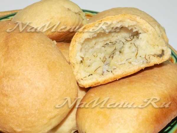 Пирожки с картошкой в духовке пошаговый рецепт с фото сухие дрожжи