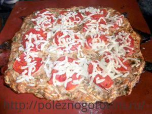 домашняя пицца из кабачков