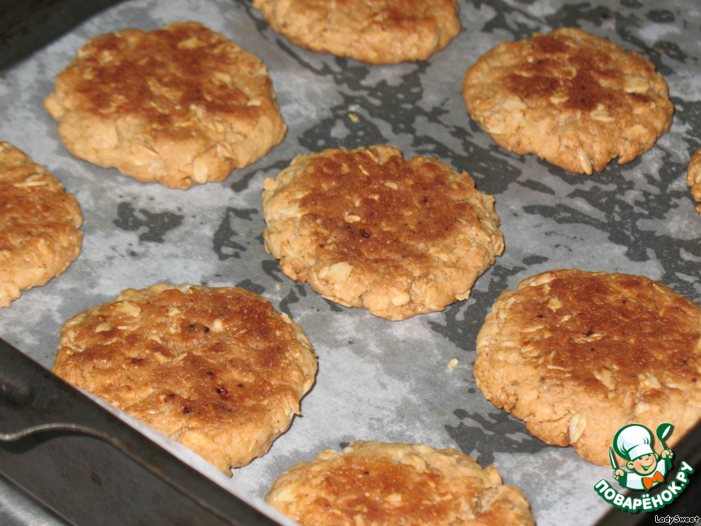 Готовим Печенье из геркулеса и блинной муки простой пошаговый рецепт приготовления с фото #4