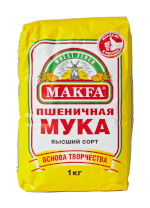 MAKFA. Мука пшеничная хлебопекарная, высший сорт