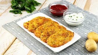 Запеченные картофельные драники с сыром