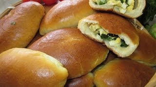 Рецепт - Пирожки с яйцом и зелёным лучком