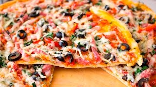 🍕Рецепт пиццы. Очень тонкое бездрожжевое тесто. - Я - ТОРТодел!