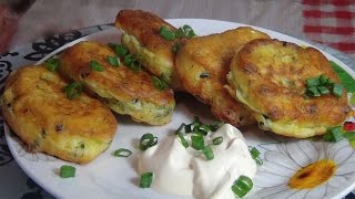 Как приготовить очень вкусные и пышные оладьи с яйцом и зеленым луком