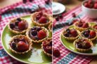 Корзинки с шоколадным ганашем и ягодами