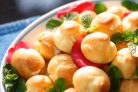 Заварные пирожные с молочным кремом
