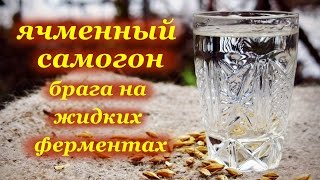 Ячменный самогон, тест жидких ферментов. Домашний алкоголь