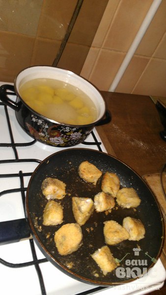 Жареная рыба в кукурузной муке